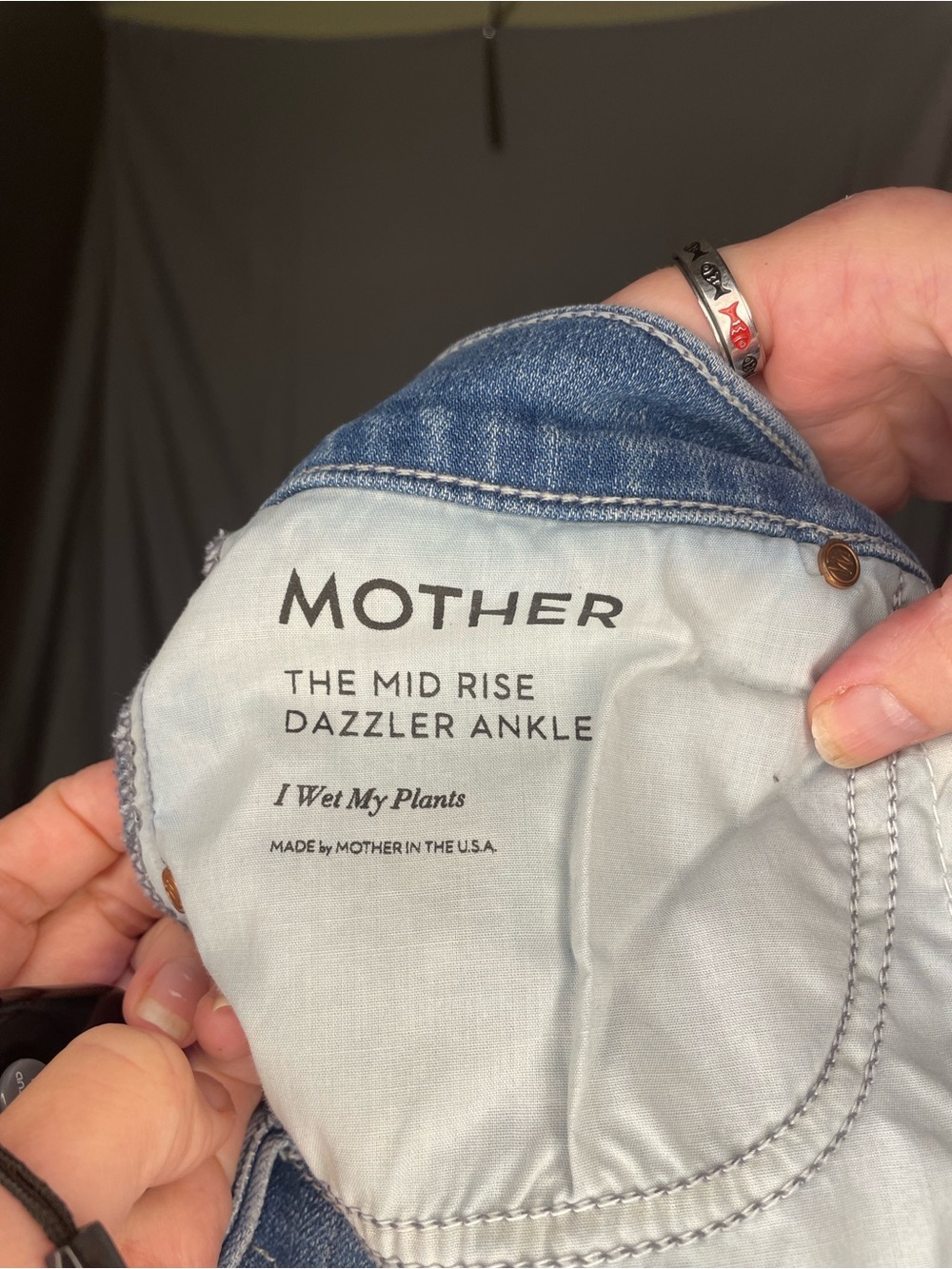 MOTHER Limited Edition Mid Rise Dazzler Ankle I Wet My Plants Embroidered Jeans - Picture 11 of 12